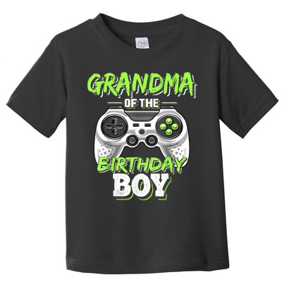 Grandma Of The Birthday Boy Matching Video Game Birthday Toddler T-Shirt