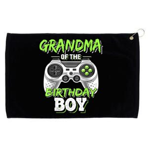 Grandma Of The Birthday Boy Matching Video Game Birthday Grommeted Golf Towel