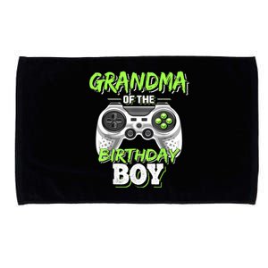 Grandma Of The Birthday Boy Matching Video Game Birthday Microfiber Hand Towel