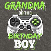 Grandma Of The Birthday Boy Matching Video Game Birthday Cotton Canvas Backpack