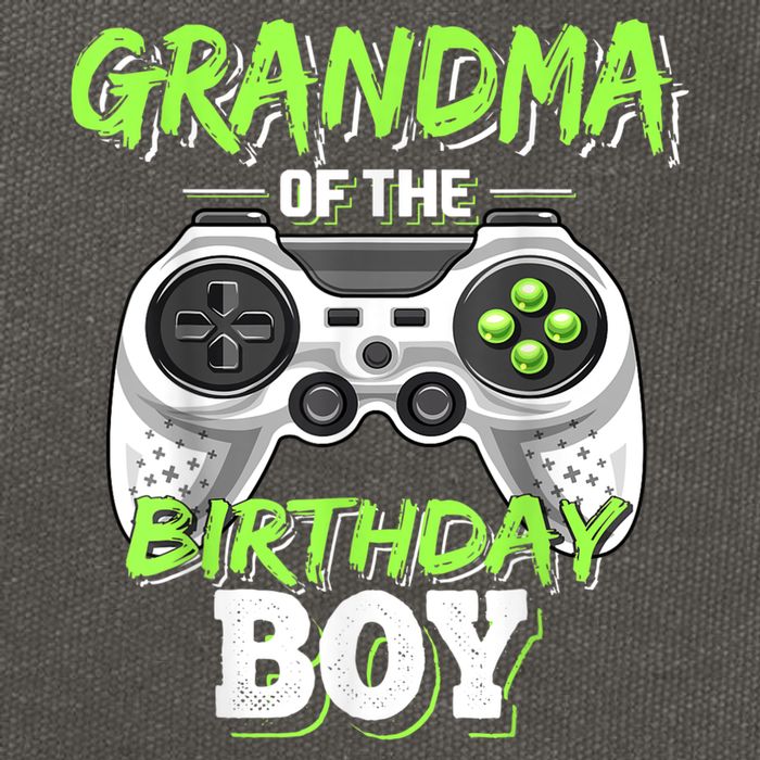 Grandma Of The Birthday Boy Matching Video Game Birthday Cotton Canvas Backpack