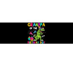 Grandpa Of The Birthday Boy T-Rex Dinosaur Birthday Bumper Sticker