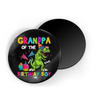 Grandpa Of The Birthday Boy T-Rex Dinosaur Birthday Magnet