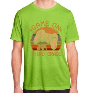 Game On Third Grade Back To School Gamer Funny Funny Gift Adult ChromaSoft Performance T-Shirt