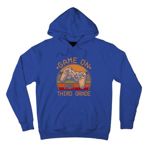 Game On Third Grade Back To School Gamer Funny Funny Gift Hoodie