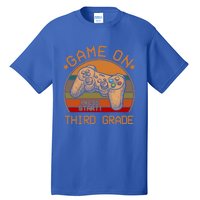 Game On Third Grade Back To School Gamer Funny Funny Gift Tall T-Shirt