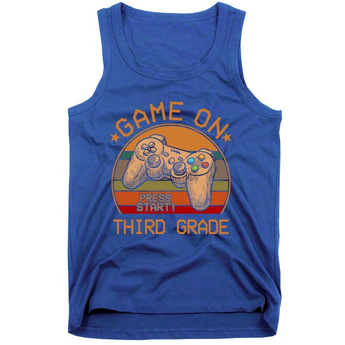 Game On Third Grade Back To School Gamer Funny Funny Gift Tank Top