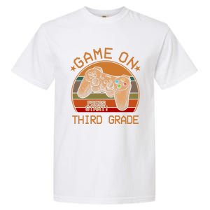 Game On Third Grade Back To School Gamer Funny Funny Gift Garment-Dyed Heavyweight T-Shirt