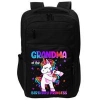 Grandma Of The Birthday Princess Flossing Unicorn Grandma Impact Tech Backpack