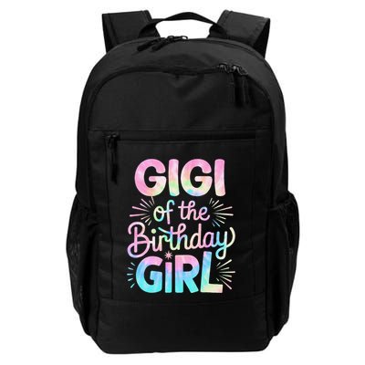 Gigi Of The Birthday Girl Tie Dye Colorful Grandma Bday Girl Gift Daily Commute Backpack