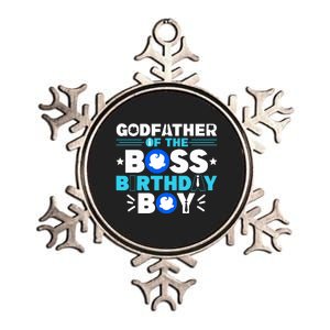 Godfather Of The Boss Birthday Boy Baby Decor Family Matchin Metallic Star Ornament