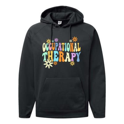 Groovy Occupational Therapy OT Therapist Performance Fleece Hoodie