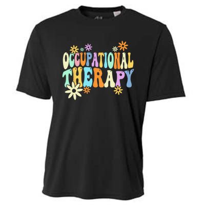 Groovy Occupational Therapy OT Therapist Cooling Performance Crew T-Shirt