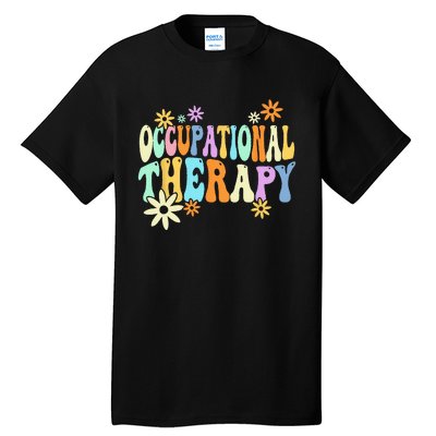 Groovy Occupational Therapy OT Therapist Tall T-Shirt