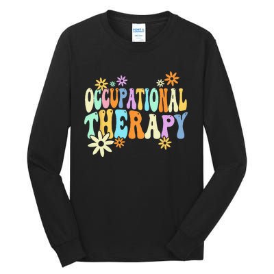 Groovy Occupational Therapy OT Therapist Tall Long Sleeve T-Shirt