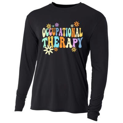 Groovy Occupational Therapy OT Therapist Cooling Performance Long Sleeve Crew