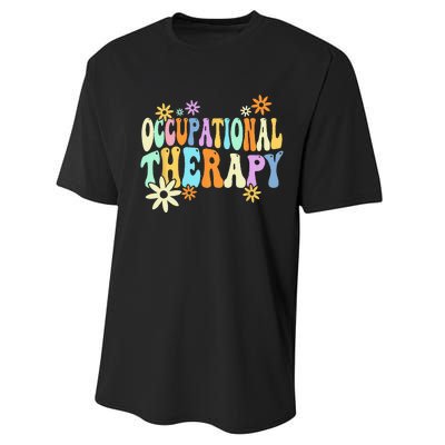 Groovy Occupational Therapy OT Therapist Performance Sprint T-Shirt