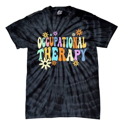 Groovy Occupational Therapy OT Therapist Tie-Dye T-Shirt