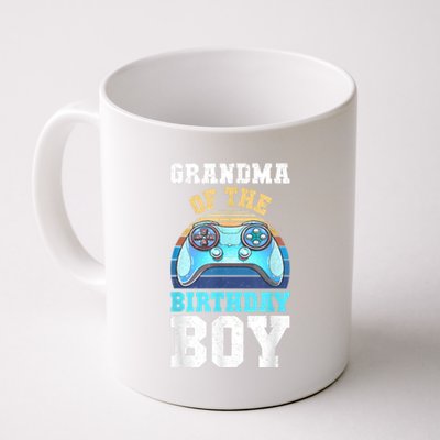 Grandma Of The Birthday Boy Matching Video Gamer Birthday Coffee Mug