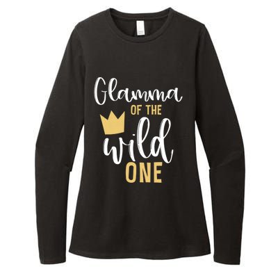 Glamma Of The Wild One Matching 1st Birthday First Thing Nan Gift Womens CVC Long Sleeve Shirt