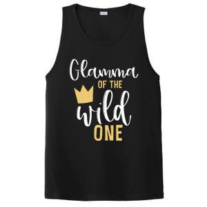 Glamma Of The Wild One Matching 1st Birthday First Thing Nan Gift PosiCharge Competitor Tank