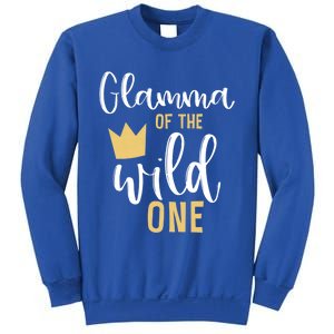 Glamma Of The Wild One Matching 1st Birthday First Thing Nan Gift Sweatshirt