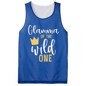 Glamma Of The Wild One Matching 1st Birthday First Thing Nan Gift Mesh Reversible Basketball Jersey Tank