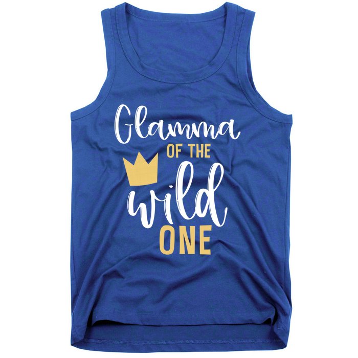 Glamma Of The Wild One Matching 1st Birthday First Thing Nan Gift Tank Top