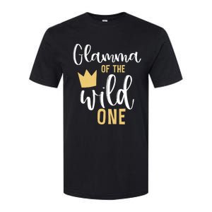 Glamma Of The Wild One Matching 1st Birthday First Thing Nan Gift Softstyle CVC T-Shirt