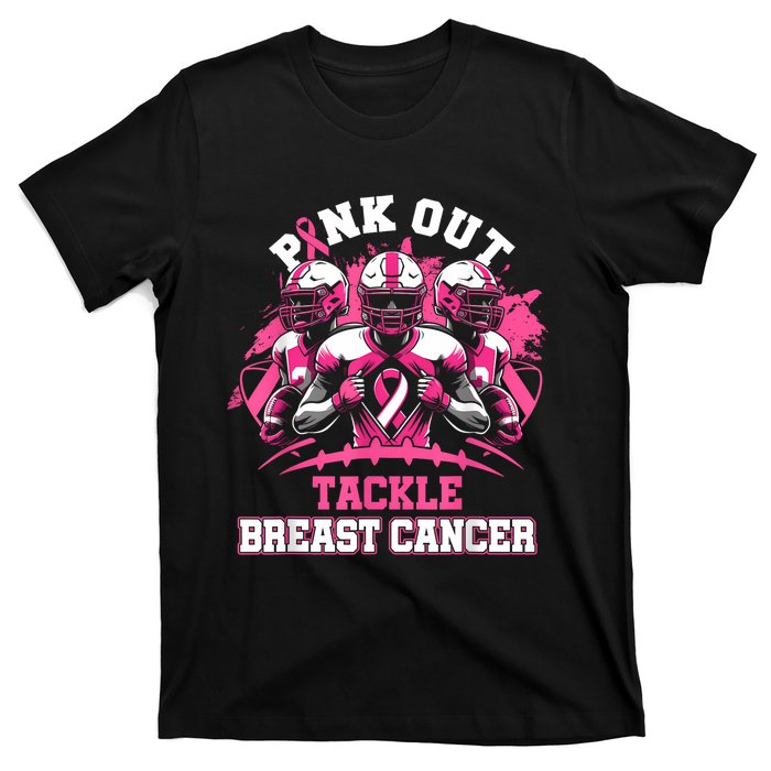 Gift Out Tackle Breast Cancer Awareness American Football T-Shirt