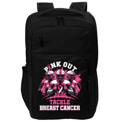 Gift Out Tackle Breast Cancer Awareness American Football Impact Tech Backpack