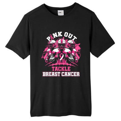 Gift Out Tackle Breast Cancer Awareness American Football Tall Fusion ChromaSoft Performance T-Shirt