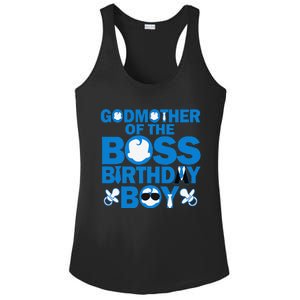 Godmother Of The Boss Birthdaybaby Family Decorations Ladies PosiCharge Competitor Racerback Tank