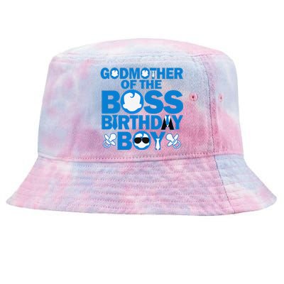 Godmother Of The Boss Birthdaybaby Family Decorations Tie-Dyed Bucket Hat