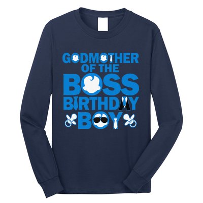 Godmother Of The Boss Birthdaybaby Family Decorations Long Sleeve Shirt