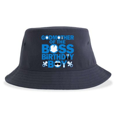 Godmother Of The Boss Birthdaybaby Family Decorations Sustainable Bucket Hat