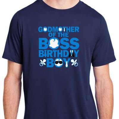 Godmother Of The Boss Birthdaybaby Family Decorations Adult ChromaSoft Performance T-Shirt