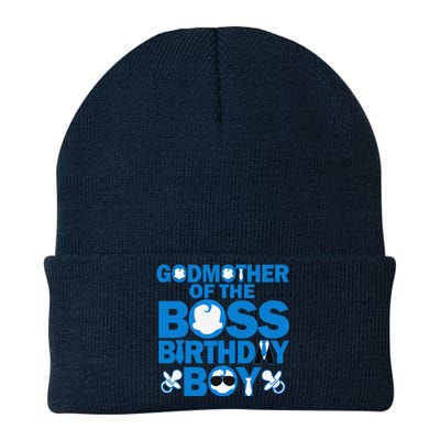 Godmother Of The Boss Birthdaybaby Family Decorations Knit Cap Winter Beanie