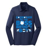 Godmother Of The Boss Birthdaybaby Family Decorations Silk Touch Performance Long Sleeve Polo