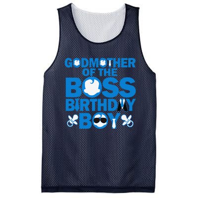 Godmother Of The Boss Birthdaybaby Family Decorations Mesh Reversible Basketball Jersey Tank