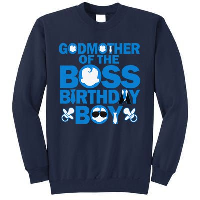 Godmother Of The Boss Birthdaybaby Family Decorations Tall Sweatshirt