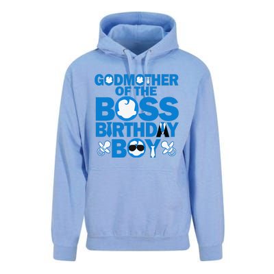 Godmother Of The Boss Birthdaybaby Family Decorations Unisex Surf Hoodie