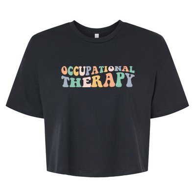 Groovy Occupational Therapy OT Therapist Bella+Canvas Jersey Crop Tee