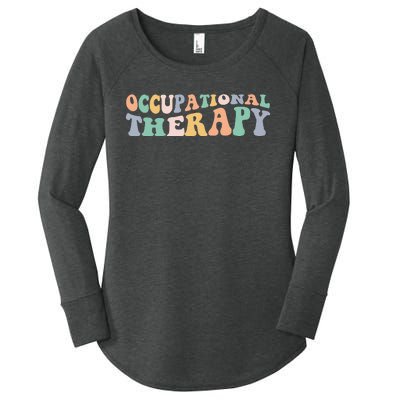 Groovy Occupational Therapy OT Therapist Women's Perfect Tri Tunic Long Sleeve Shirt