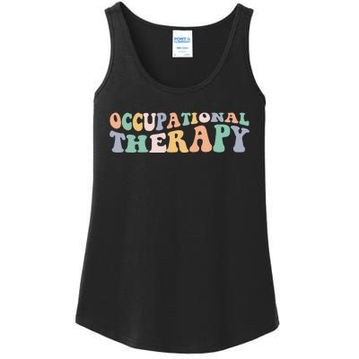 Groovy Occupational Therapy OT Therapist Ladies Essential Tank