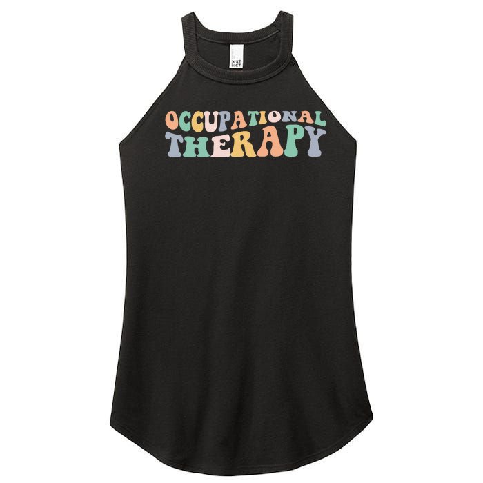 Groovy Occupational Therapy OT Therapist Women’s Perfect Tri Rocker Tank