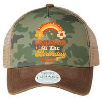 Grandad Of The Birthday Groovy Matching Family Legacy Tie Dye Trucker Hat
