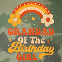 Grandad Of The Birthday Groovy Matching Family Legacy Tie Dye Trucker Hat