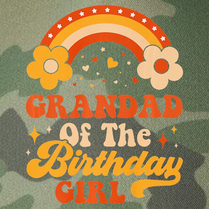 Grandad Of The Birthday Groovy Matching Family Legacy Tie Dye Trucker Hat