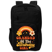 Grandad Of The Birthday Groovy Matching Family Impact Tech Backpack